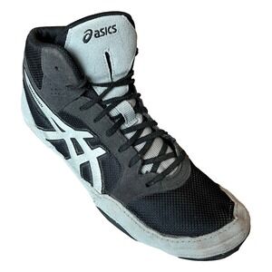 Asics Snapdown 2 Wrestling Shoes Black Silver‎ Mid Mens 9 EU 41.5